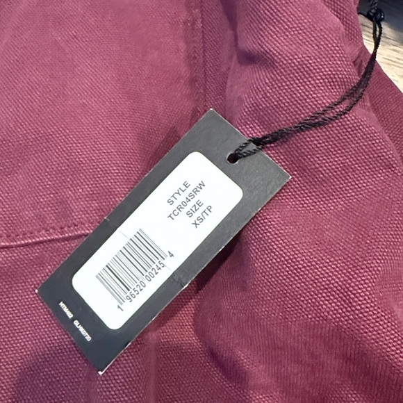 BNWT Dickies Stonewashed Duck Lined Chore Coat Stonewashed Grape Wine Small XS S - Picture 7 of 11